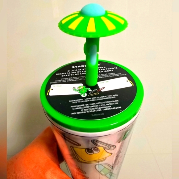 NWT Starbucks 2025 LATAM Acrylic Venti Tumbler w/ Silicon Straw Topper - Picture 6 of 8